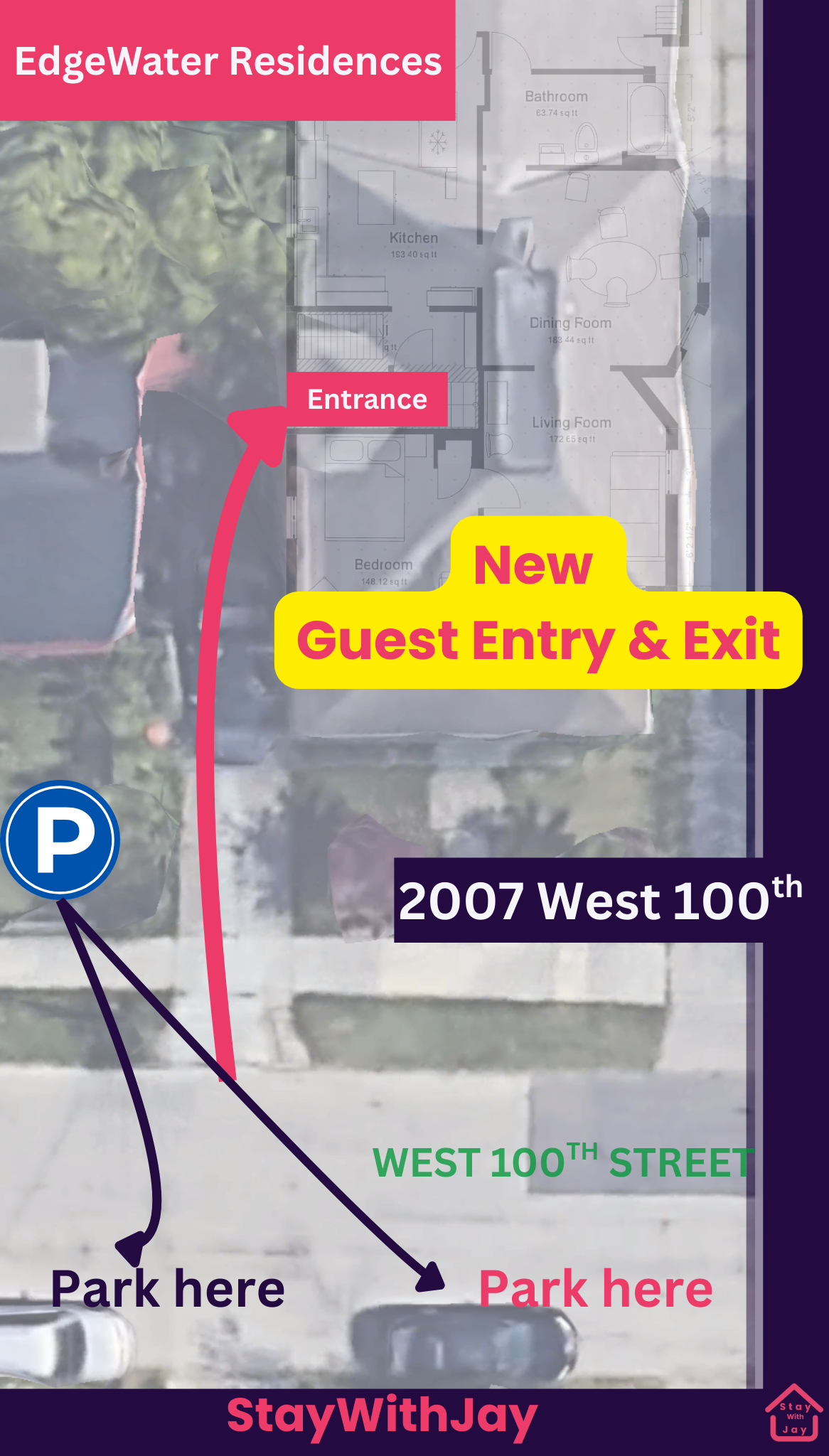 🏠 2007 West 100th Street – Entry Instructions (Effective Immediately)