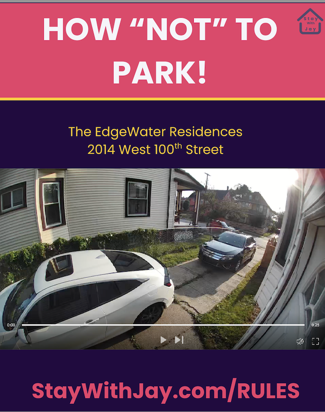 This is the way NOT to park at 2014 West 100th