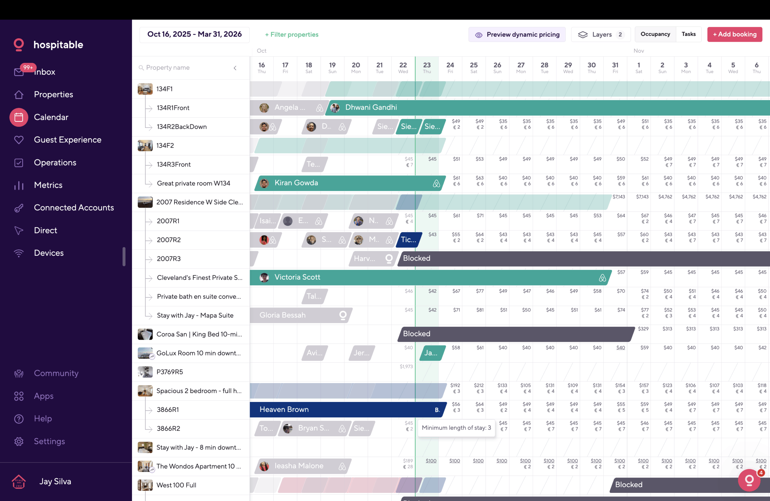 Restricted: Reducing minimum nights requirement