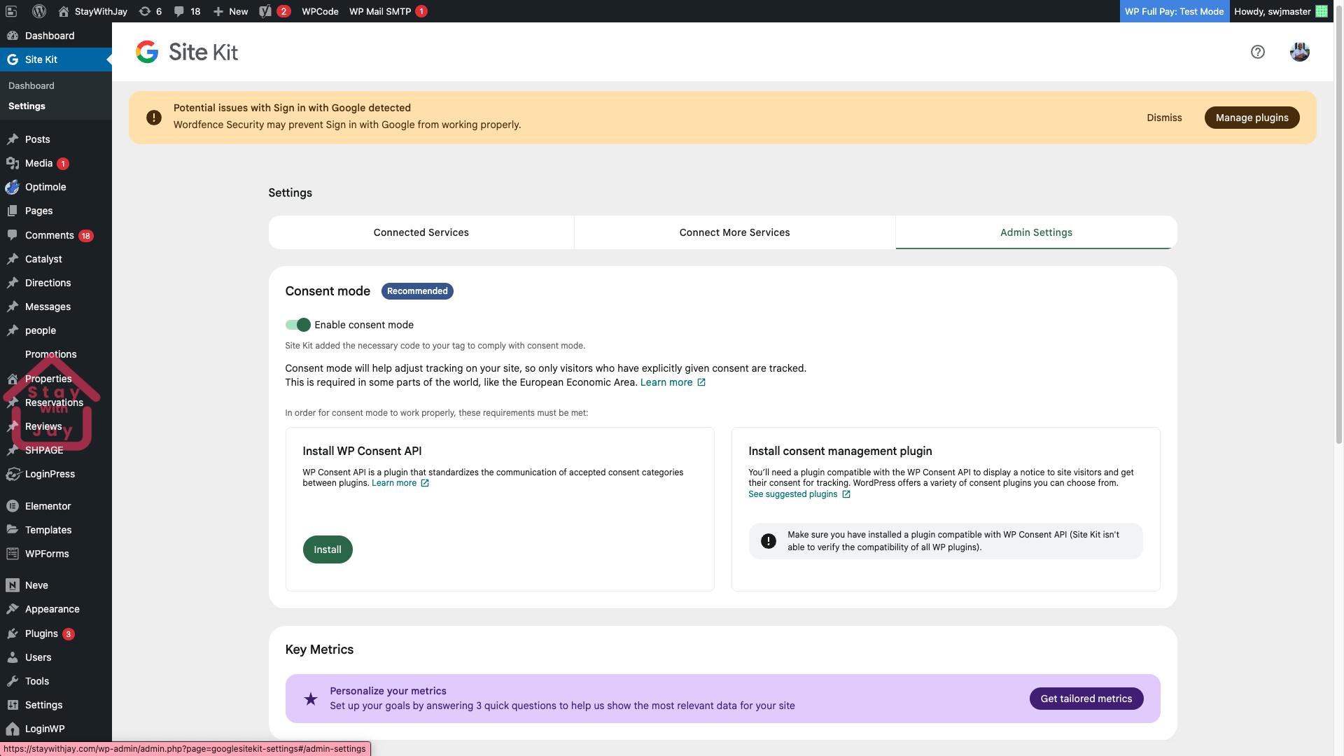 Restricted: ✅ WEB DEVELOPMENT MILESTONE — Google Sign-In Integration Completed for StayWithJay.com