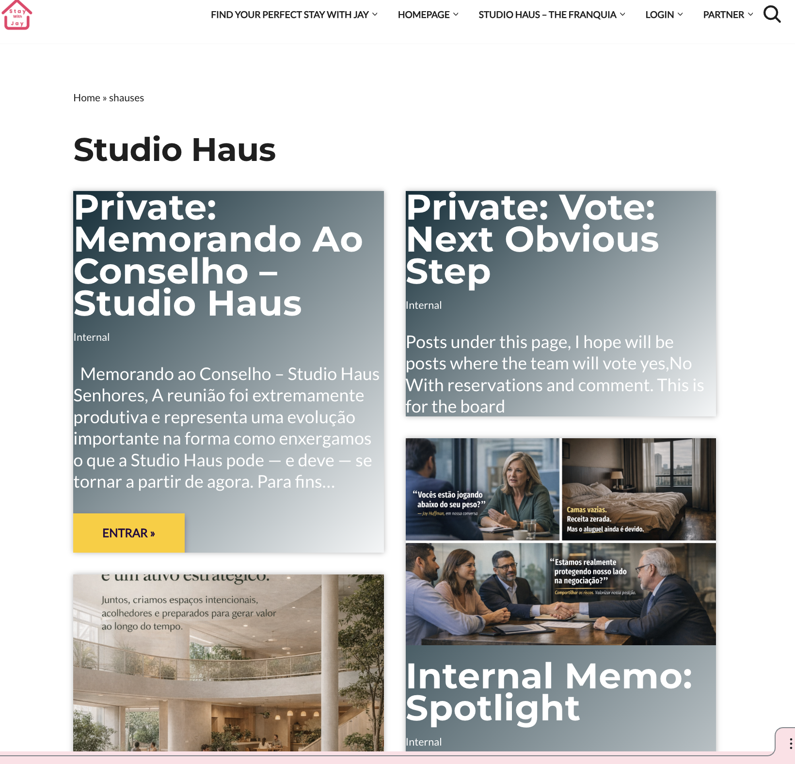 Restricted: Novo Archive Design para StudioHaus Page Type