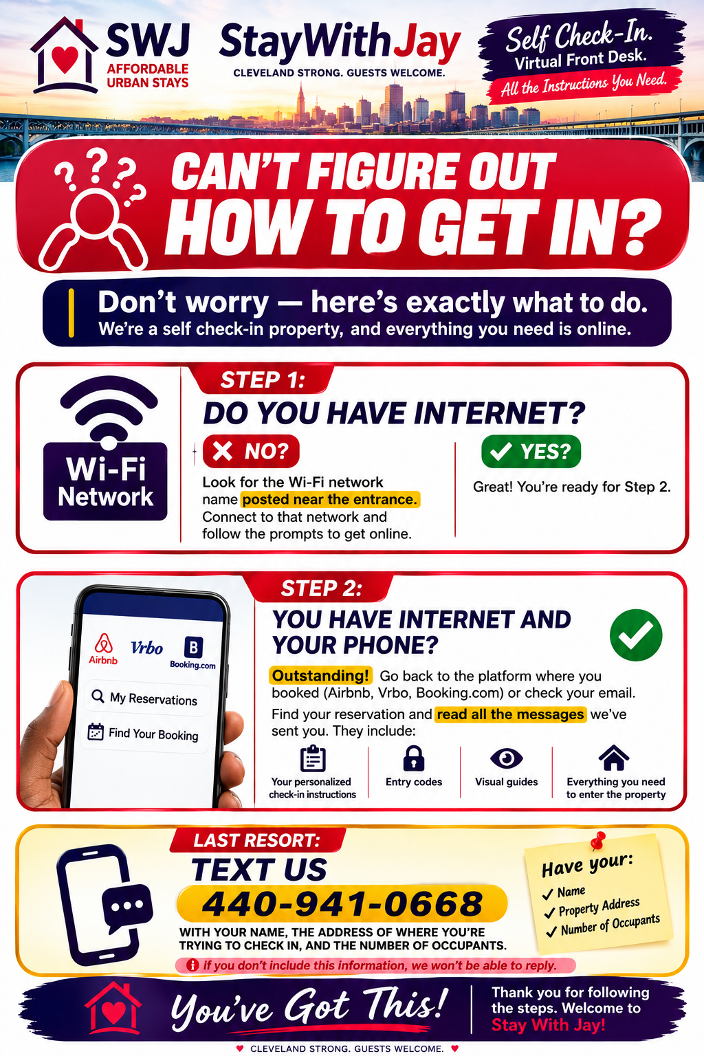 Stuck outside? Read this please