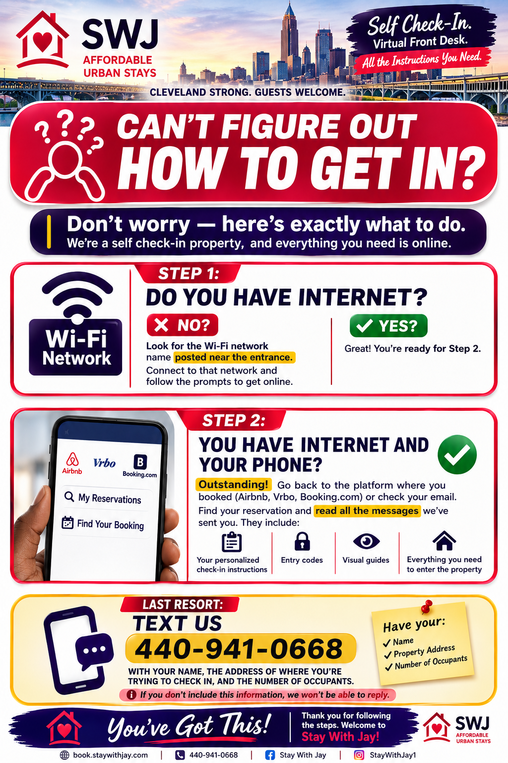 Stuck outside? Read this please